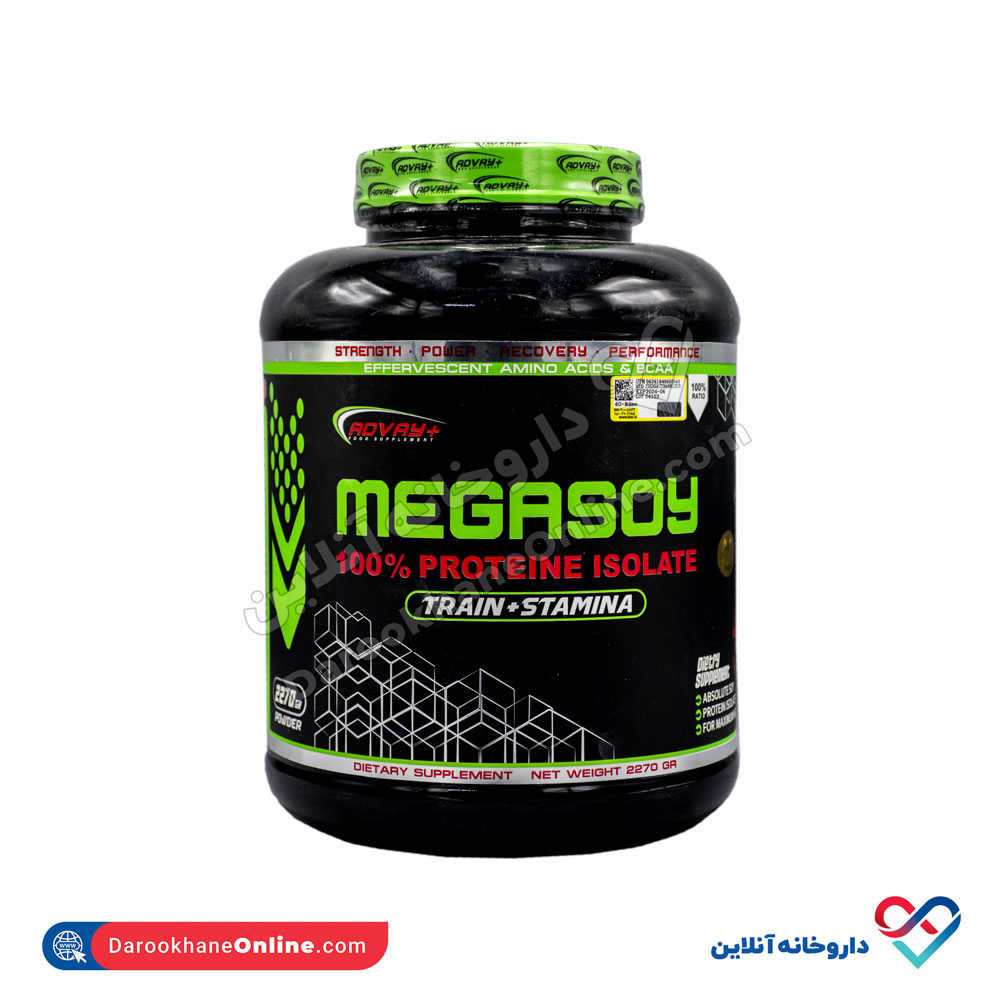 advay-megasoy-powder-1.jpg پودر مگاسوی 100% پروتئین ایزوله ادوای پلاس - Image 1
