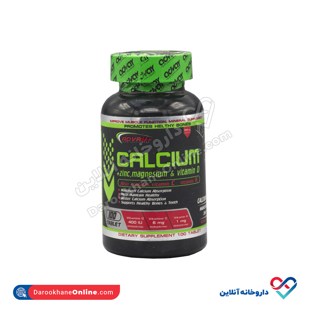 advay-cal-mag-zinc-1.jpg کلسیم ادوی آریا بصیرت 100عددی - Image 1