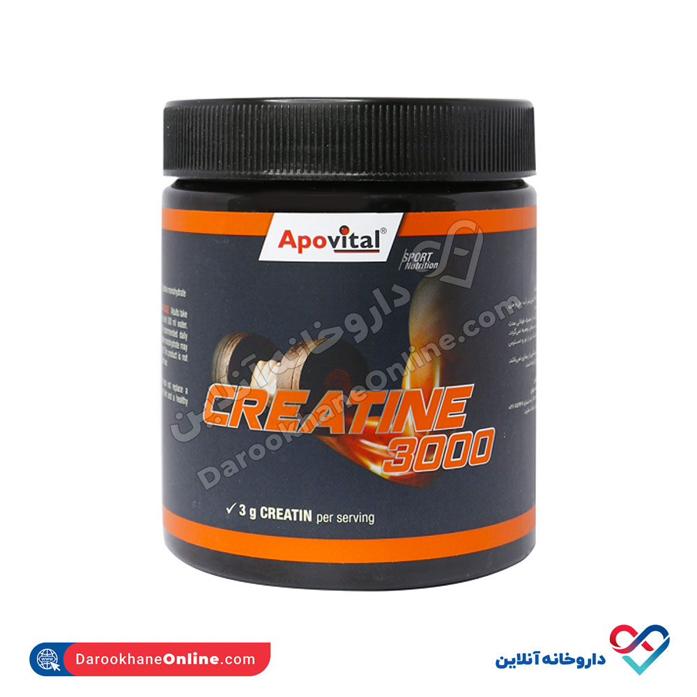 Apovital-Creatine-1.jpg پودر کراتین آپووویتال 250 گرمی - Image 1