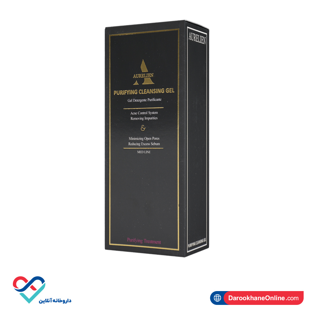 purifying-cleansing-gel-aurelien-1.jpg ژل شستشوی پاکسازی کننده صورت اورلین ۱۵۰ میل - Image 1