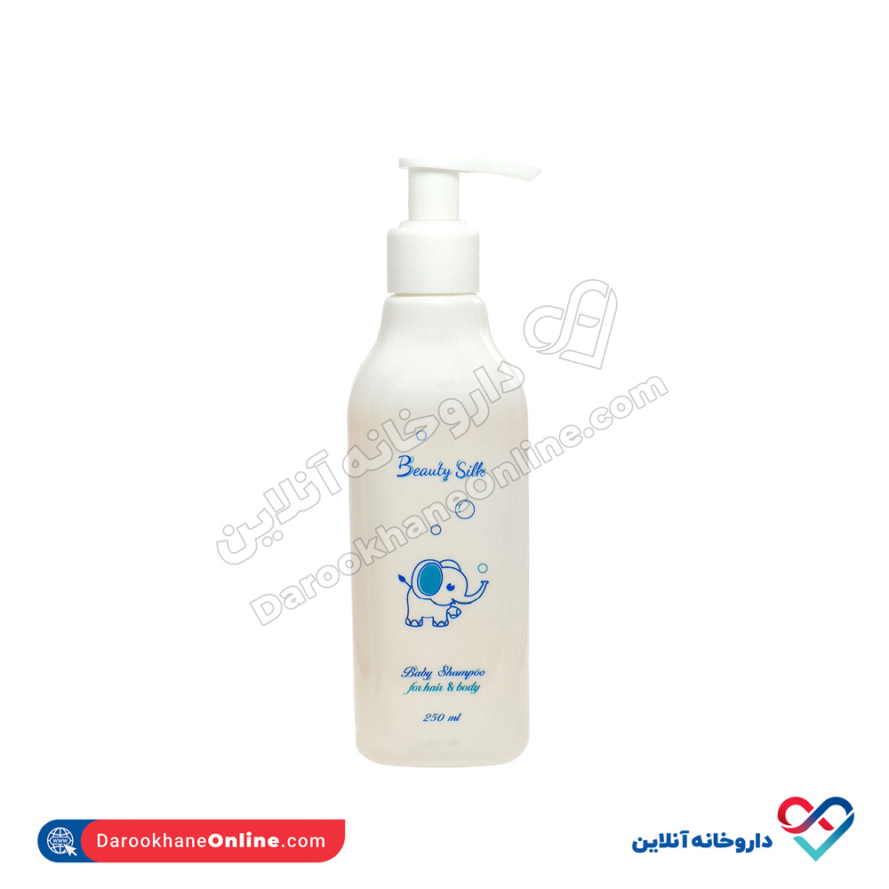 Baby-Shampoo-For-Hair-Body-Beauty-Silk-2.jpg شامپو سر و بدن کودک بیوتی سیلک 250 میل - Image 2