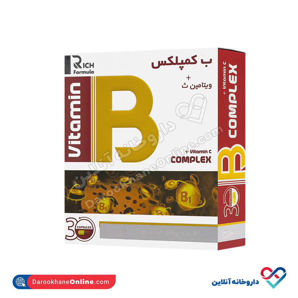 behestan-b-complex-and-vitamin-c30-1.jpg کپسول ب کمپلکس و ویتامین سی بهستان 30 عددی - Image 1