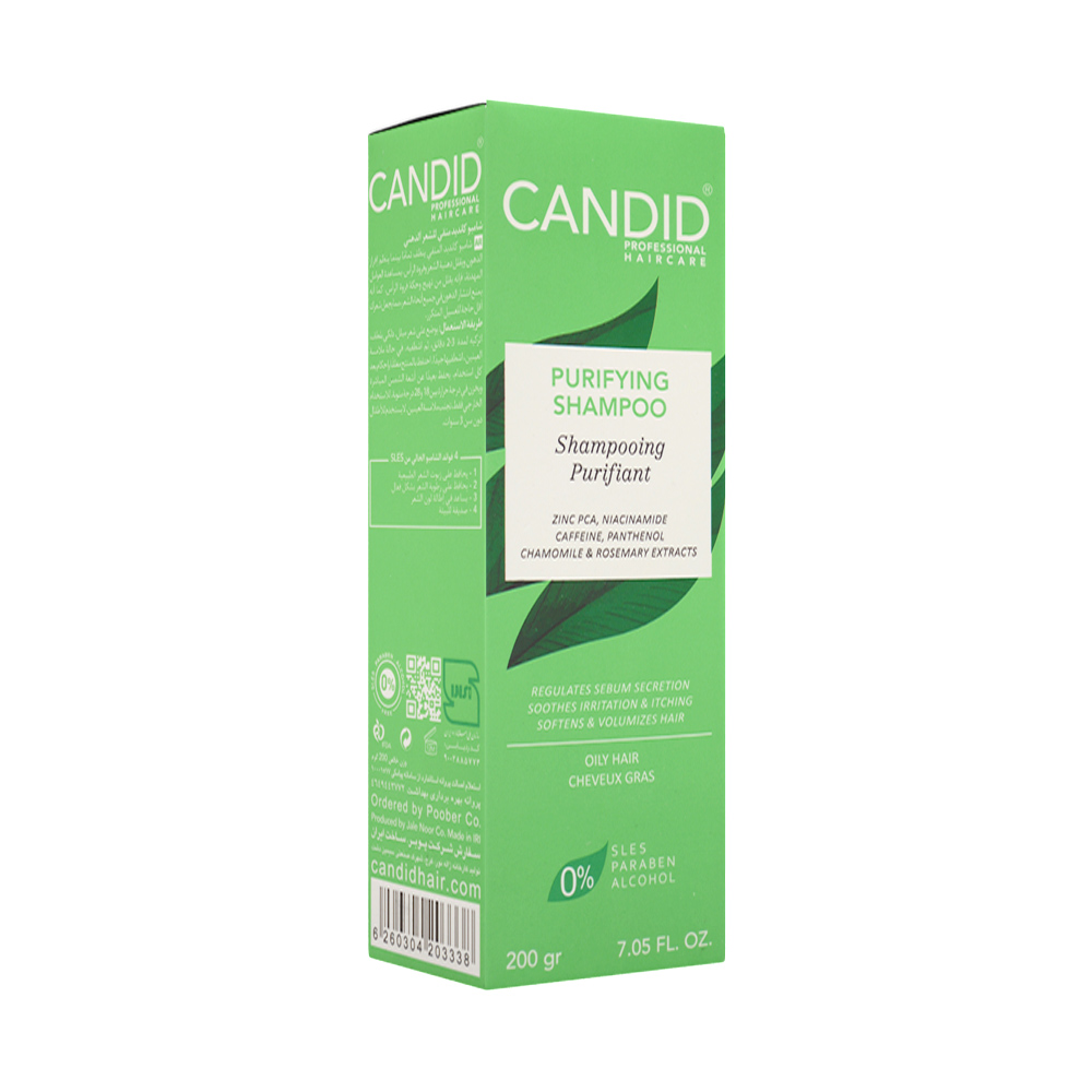 candid-purifying-shampoo-200ml-2.jpg شامپو ویتامینه کاندید برای موهای چرب 200 میل - Image 2