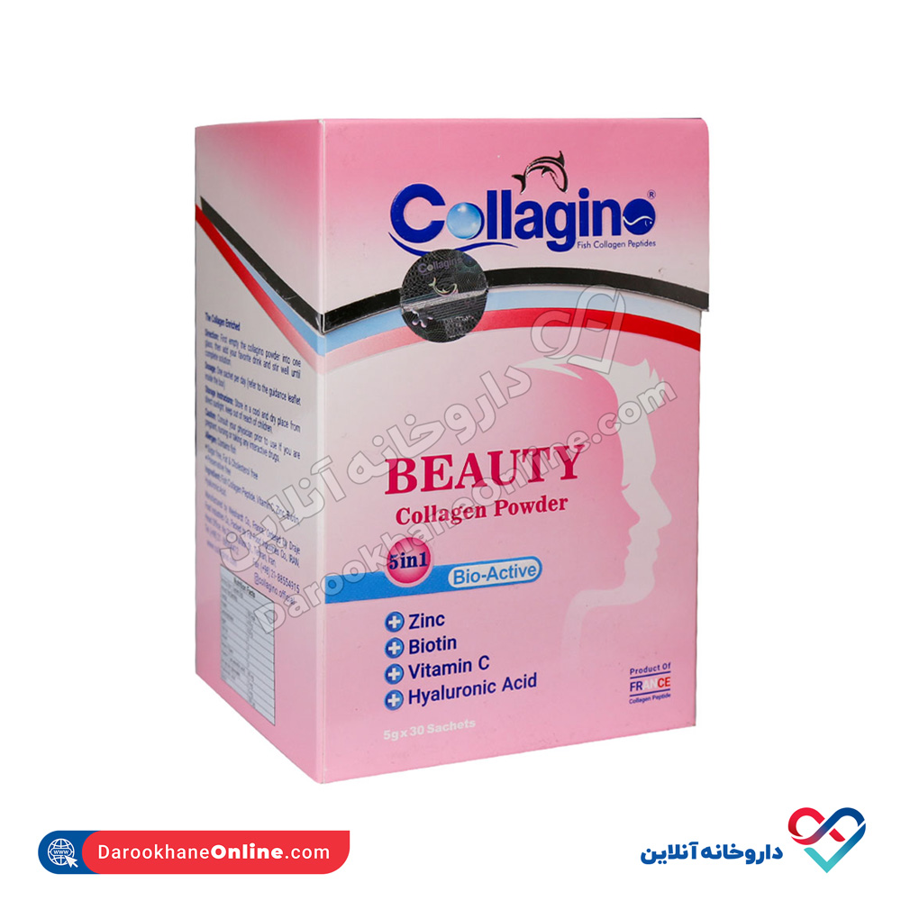 Collagino-beauty-Collagen-Powder-30-Sachets-1.jpg ساشه کلاژینو بیوتی ویشارد 30 عددی - Image 1