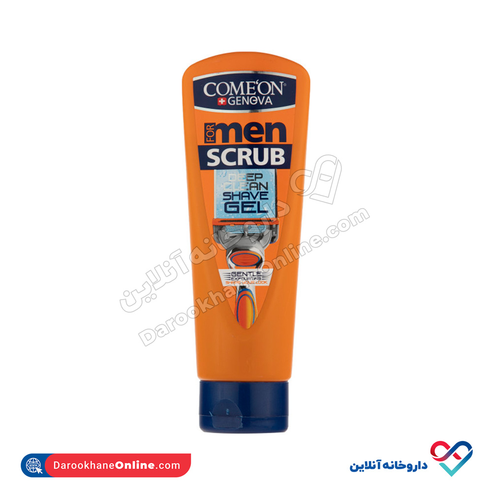 Men-Scrub-Gentle-Exfoliation-Shave-Gel-2.jpg ژل اصلاح آقایان اسکراب کامان - Image 3