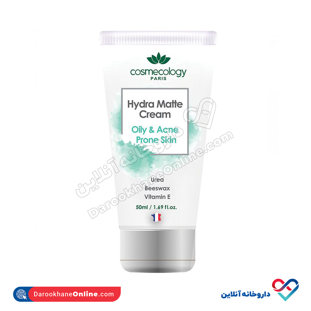 cosmecology-hydra-matte-cream-for-oily-skin.jpg کرم مرطوب و مات کننده پوست چرب کاسمکولوژی 50 میل - Image 1
