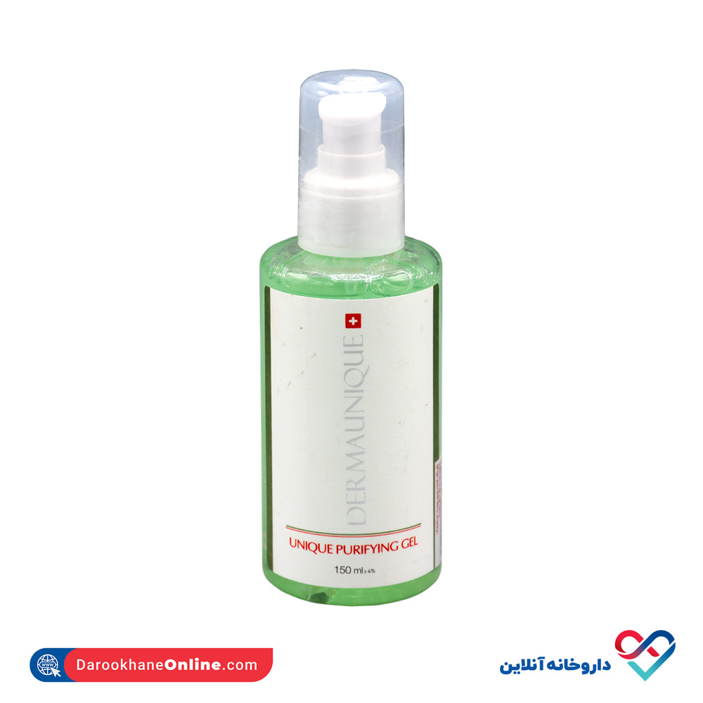 dermaunique-purifying-gel-1.jpg ژل پاک کننده چربی پوست درمایونیک 150 میل - Image 1