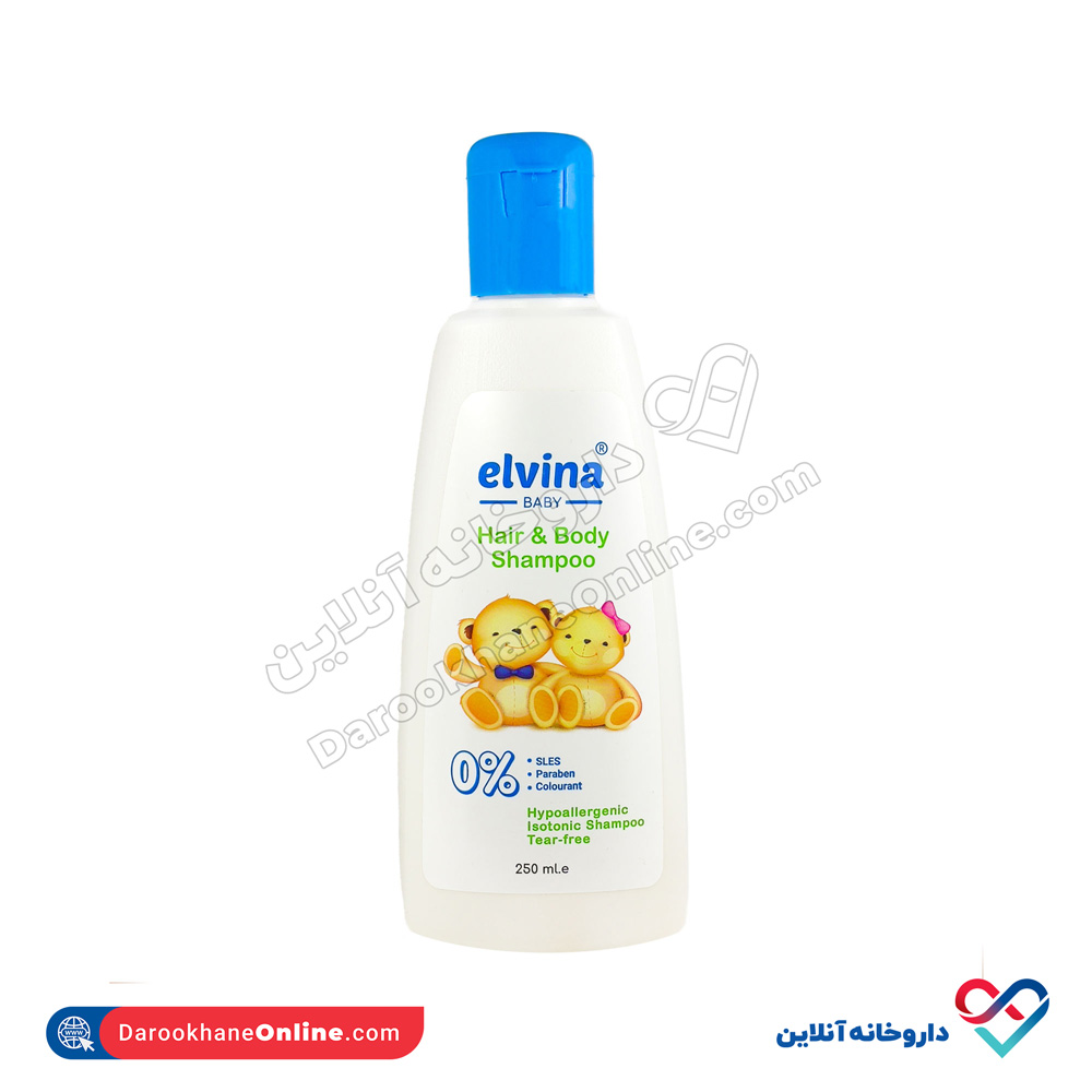 hair-body.jpg شامپو سر و بدن کودک الوینا 250 میل - Image 1