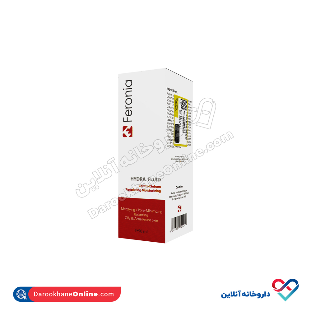 fronia-hydra-fluid-control-sebum-moisturizing-1.jpg کرم مرطوب کننده مناسب پوست چرب و مستعد آکنه فرونیا 50 میل - Image 1