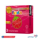 کاندوم خاردار توت فرنگی فیستا 3 عددی