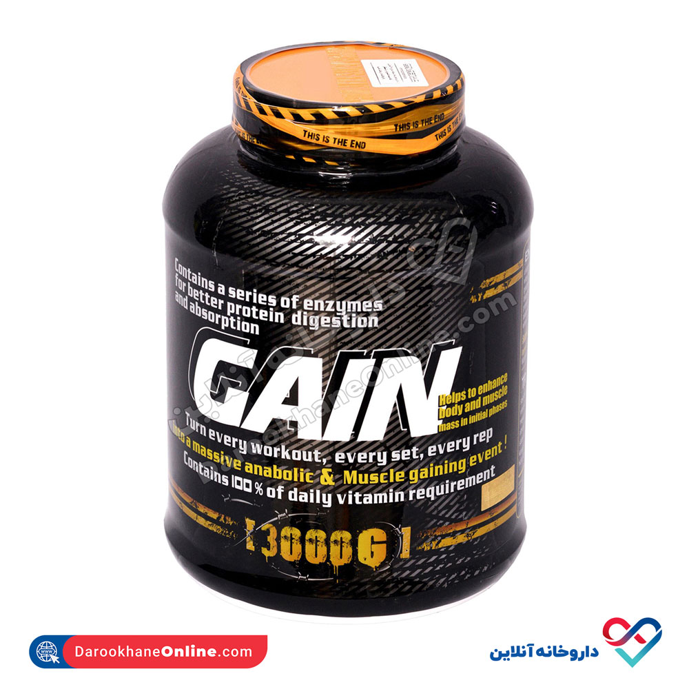 Genestar-Gain-Powder.jpg پودر گین ژن استار افزایش وزن و حجم عضلات 3000 گرم - Image 1