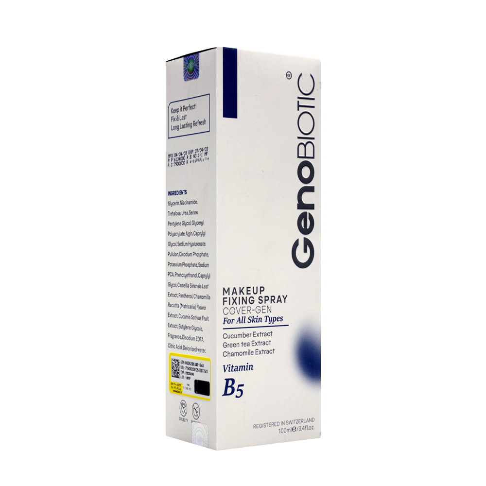 make-up-fixing-and-long-lasting-refresh-spray-geno-biotic-2-1.jpg اسپری رطوبت رسان و تثبیت کننده آرایش ژنوبایوتیک ۱۰۰ میل - Image 2