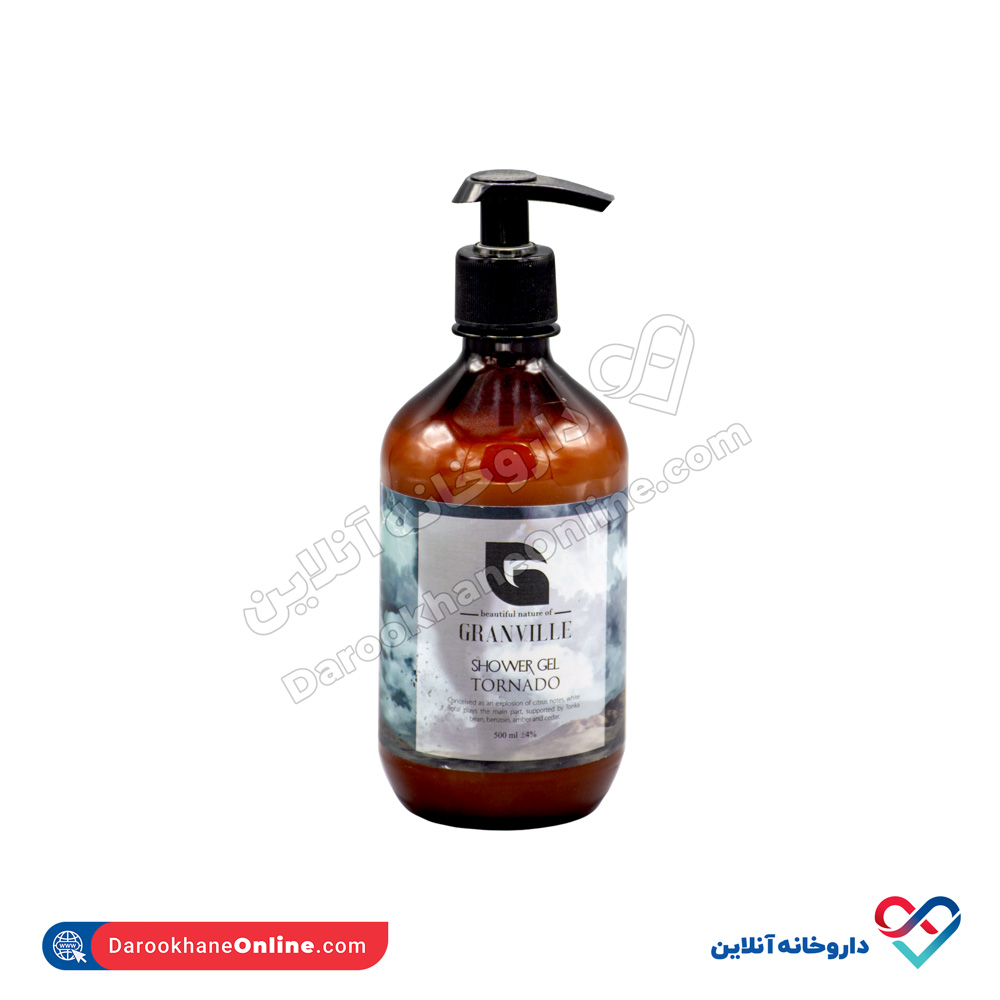 granville-tornado-shower-gel-1.jpg ژل شوینده بدن مردانه تورنادو گرنویل 500 میل - Image 1