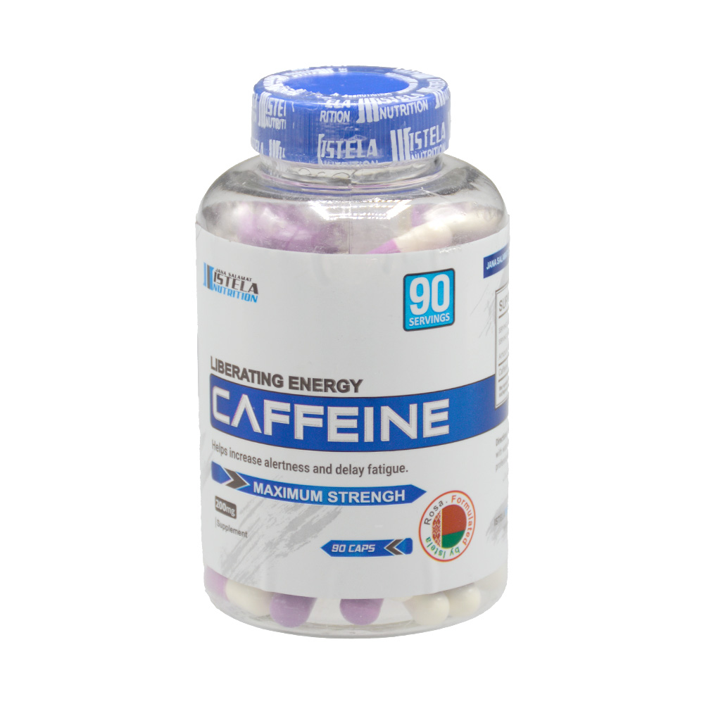 istela-nutrition-caffeine-200mg-90cap-1.jpg کپسول کافئین 200 میلی گرم استلا نوتریشن 90 عدد - Image 1