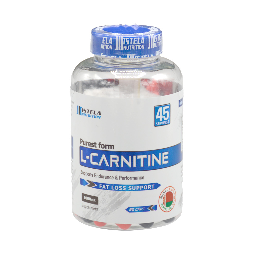istela-nutrition-l-carnitine-1000mg-90cap-1.jpg کپسول ال کارنیتین 1000 میلی گرم استلا نوتریشن 90 عدد - Image 1