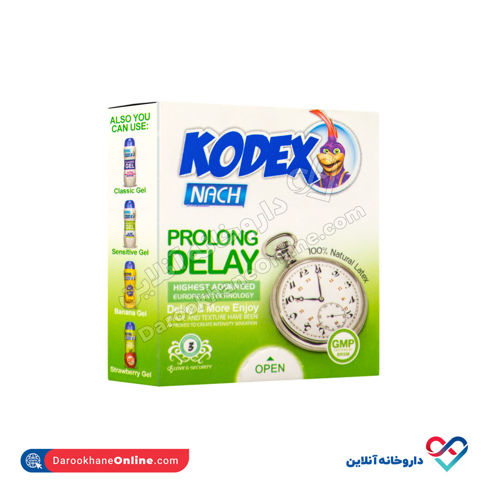 kodex-prolong-delay-condoms-3pcs-2.jpg کاندوم پرولانگ دیلی کدکس 3 عددی - Image 3