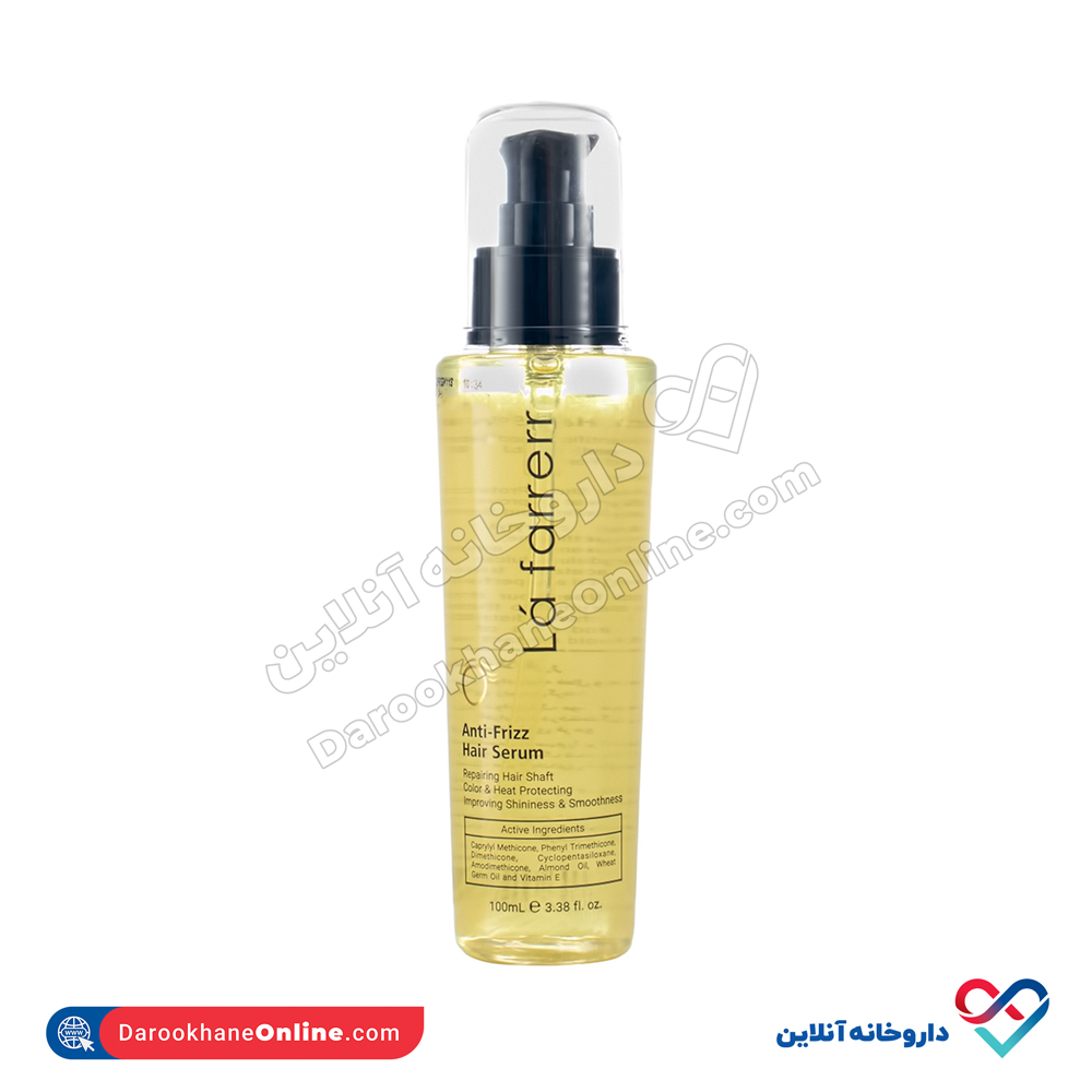 Anti-Frizz-Hair-Serum-1.jpg سرم ضد وز مو لافارر 100 میل - Image 1