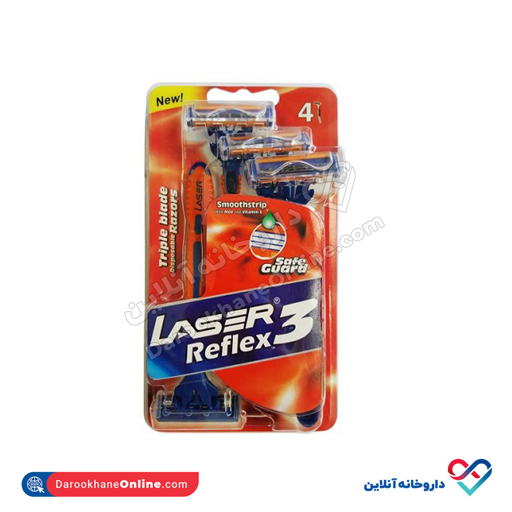 reflex3-1.jpg خود تراش 3 لبه مردانه لیزر مدل رفلکس 4 عددی - Image 1