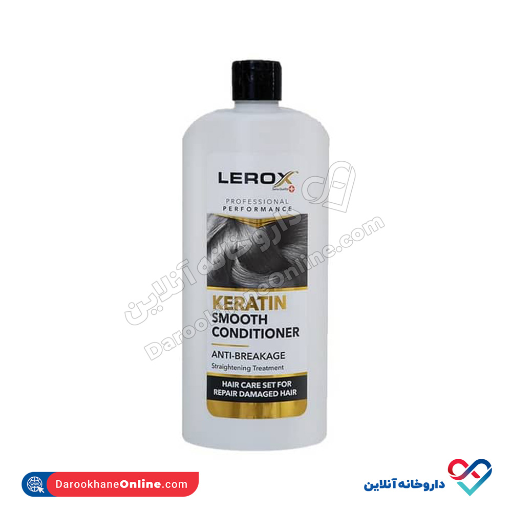 LEROX-KERATIN-SMOOTH-CONDITIONER.jpg کرم نرم کننده مو کراتینه لروکس 200 میلی - Image 1