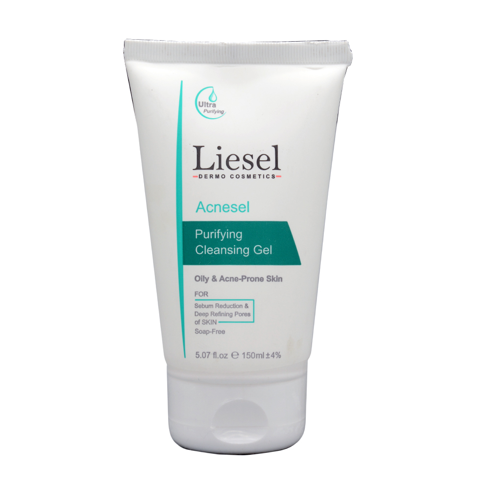 liesel-acnesel-purifying-cleaning-gel-150-ml-1.jpg ژل شستشوی پوست چرب آکنه سل لایسل 150 میل - Image 1