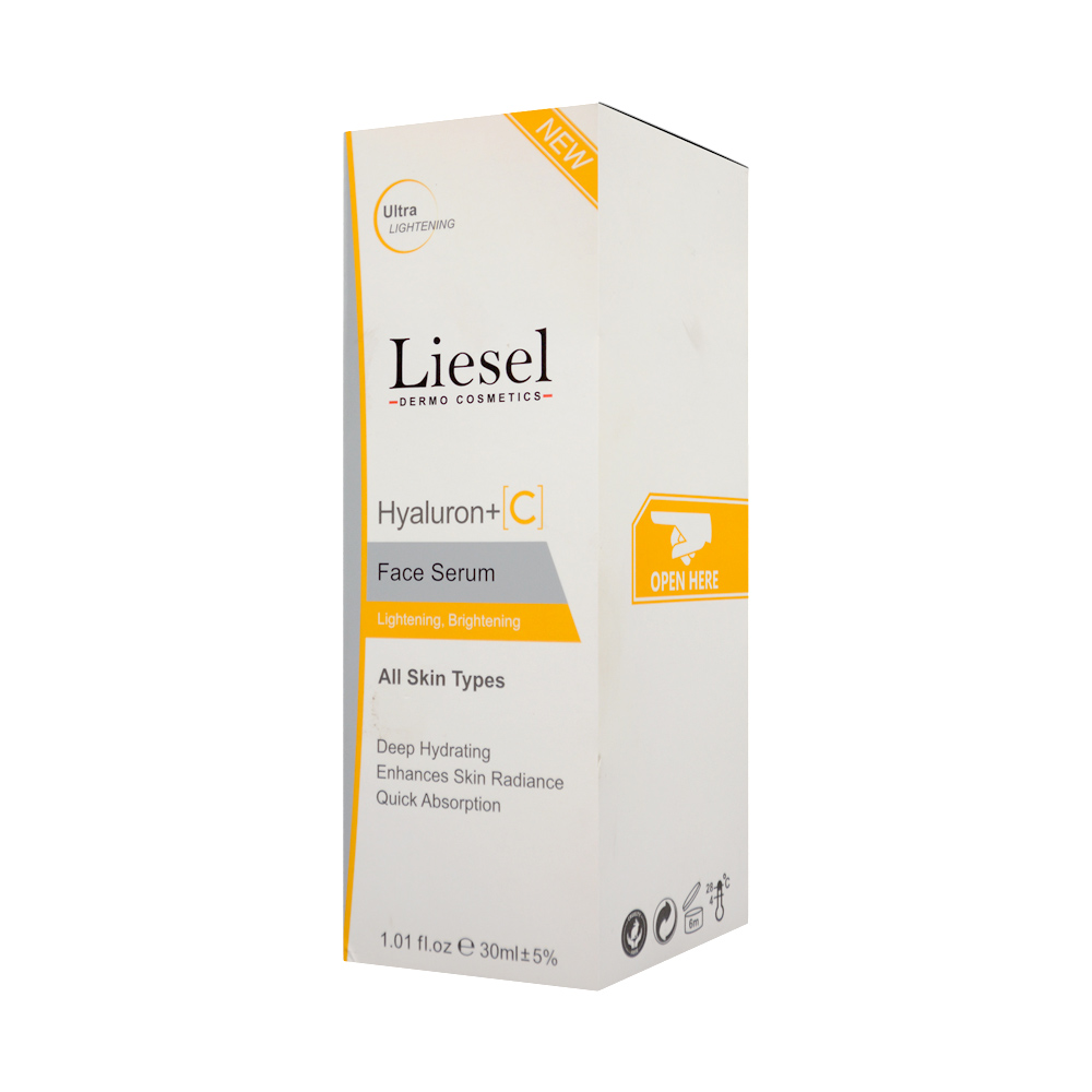 depigmentaion-hyaluron-and-vitamin-c-face-serum-liesel-1.jpg سرم روشن کننده حاوی ویتامین سی و هیالورونیک اسید لایسل 30 میل - Image 1