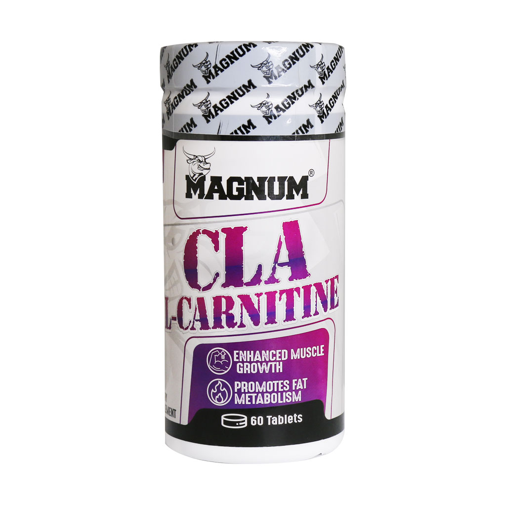 Magnum-CLA-And-L-Carnitine-60-Tabs.jpg قرص سی ال ای ال کارنیتین مگنوم 60 عددی - Image 1
