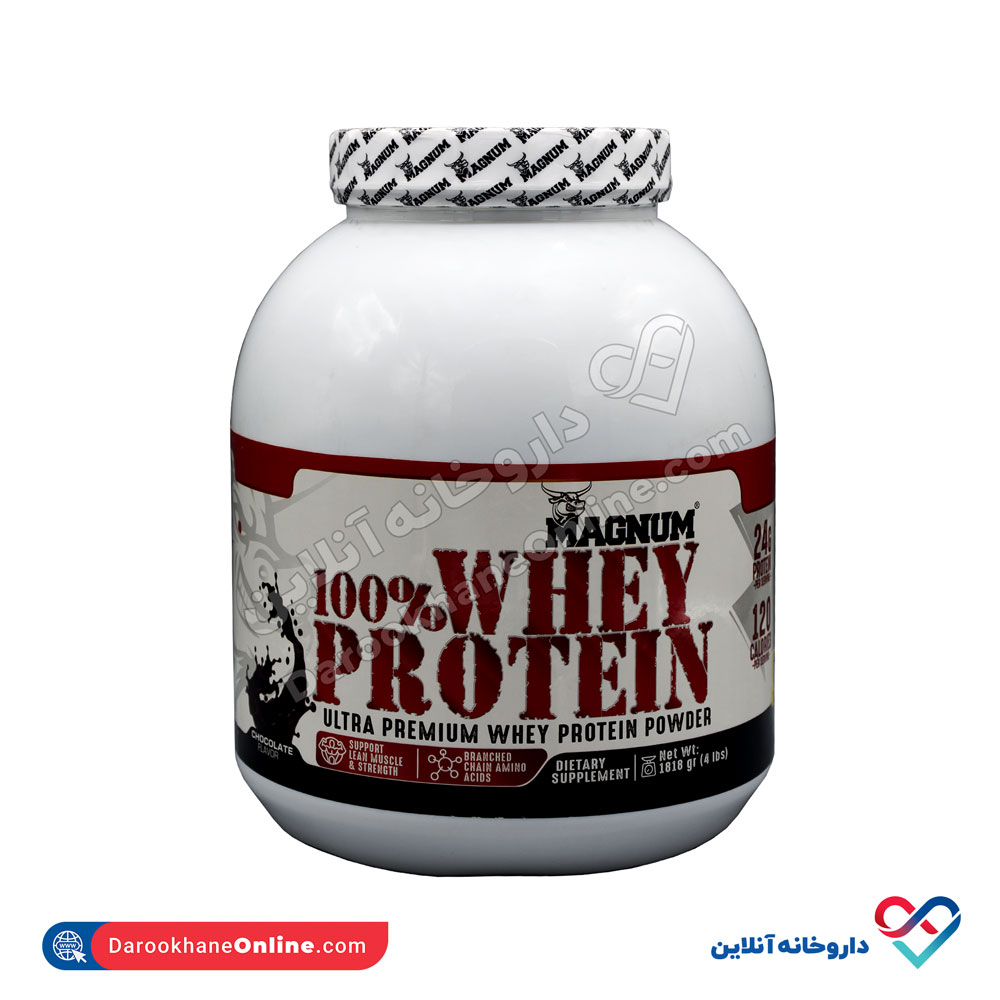 magnum-100-whey-protein-1.jpg پودر پروتئین وی 100 درصد مگنوم ۱۸۱۸ گرم - Image 1