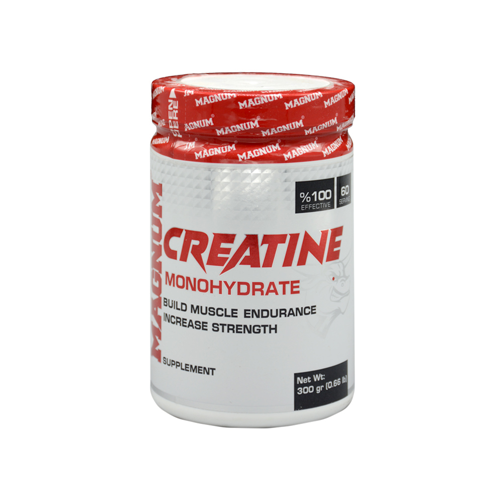 magnum-creatine-monohydrate-300g-1.jpg پودر کراتین مونوهیدرات مگنوم 300 گرم - Image 1