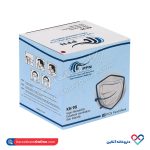 ماسک KN95 فیلتر دار 5 لایه ملت بلون به همراه کربن - Image 3