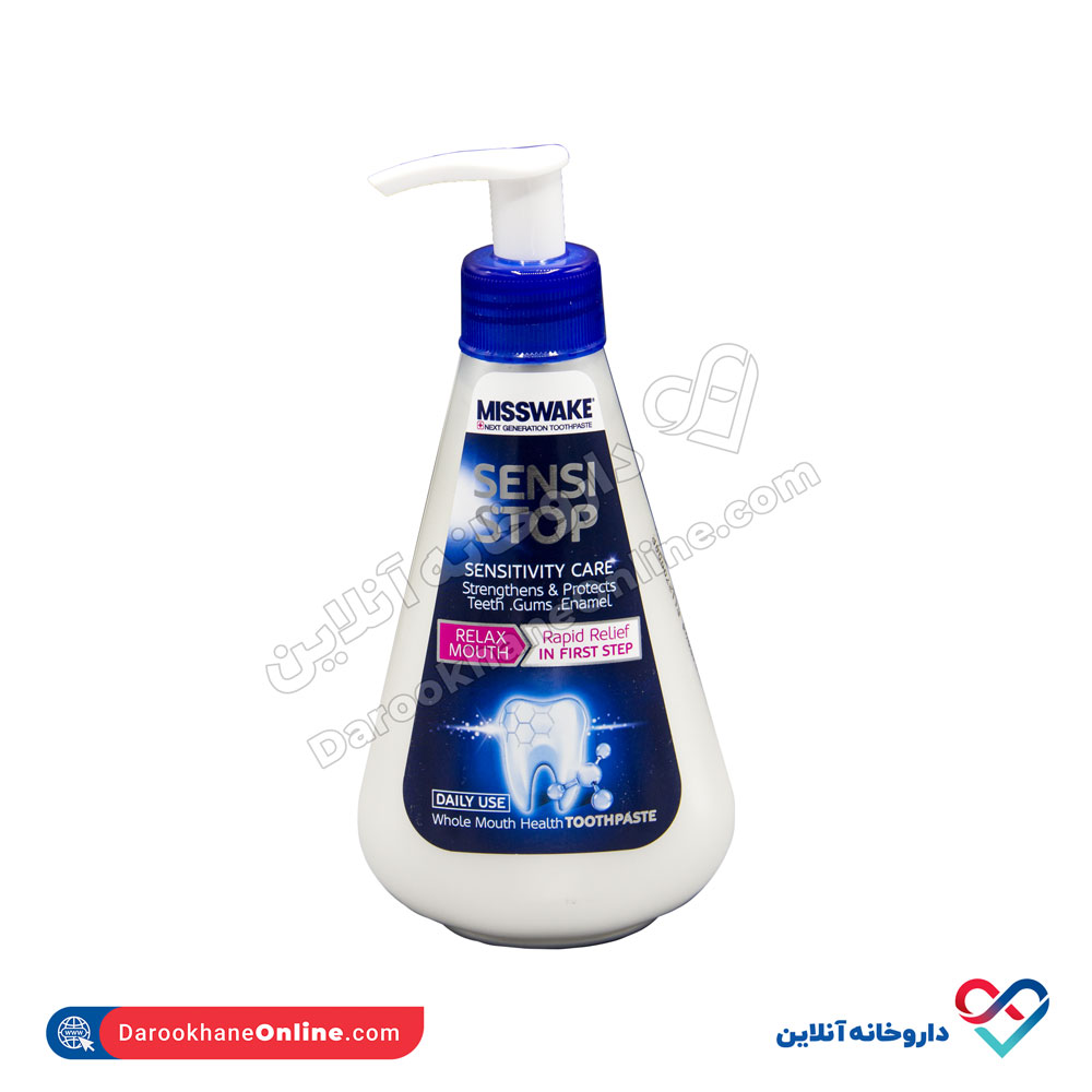 misswake-sensi-1.jpg خمیر دندان پمپی مناسب لثه های حساس میسویک 260 میل - Image 1