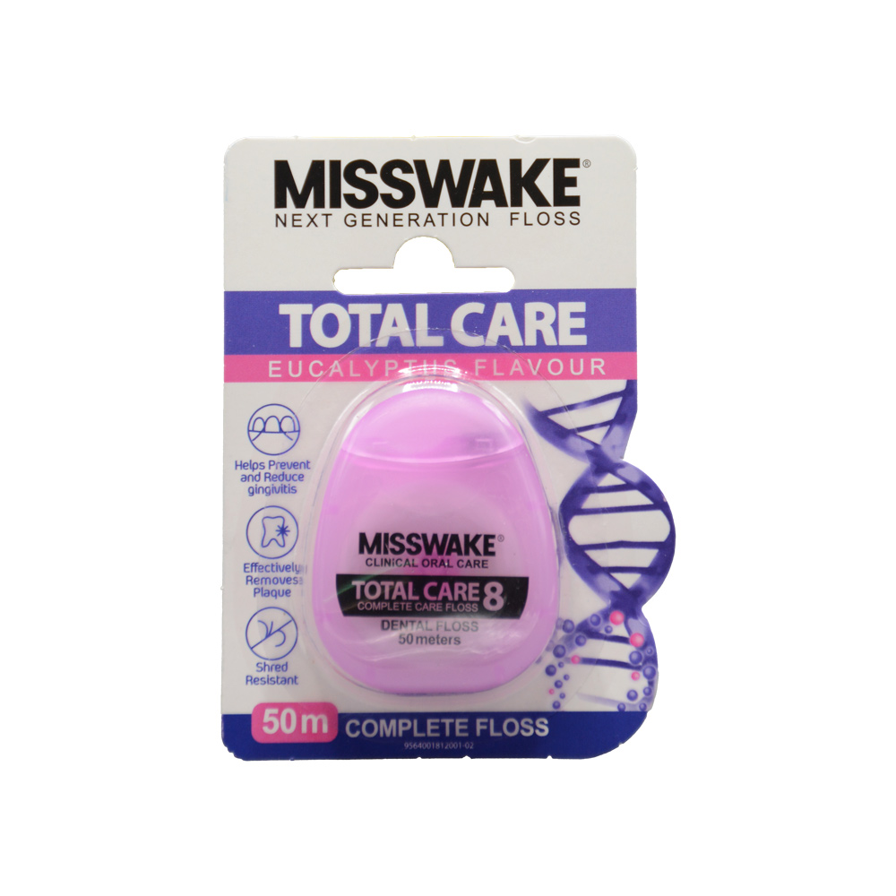 misswake-total-care-8-dental-floss-1.jpg نخ دندان مدل توتال کر 8 میسویک 50 متری - Image 1