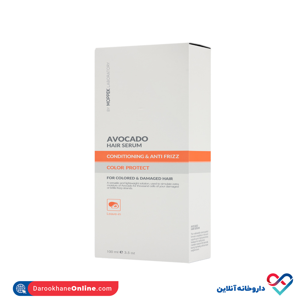 moppek-avocado-hair-serum-anti-frizz-for-damage-hair-1.jpg سرم مو آووکادو موپک 100 میل - Image 1