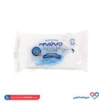 دستمال مرطوب پاک کننده دست و صورت نینو 10 عددی
