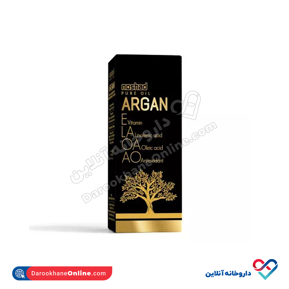 Noshad-Argan-Oil.jpg روغن خالص آرگان نوشاد 30 میل - Image 1