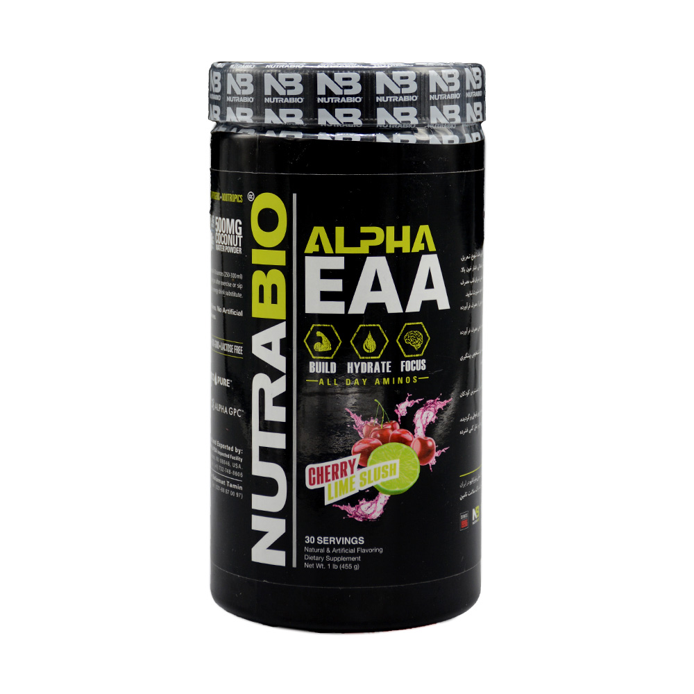 nutrabio-alpha-eaa-444g-1.jpg پودر آمینو آلفا ایی ای ای نوترابایو 444 گرم - Image 1