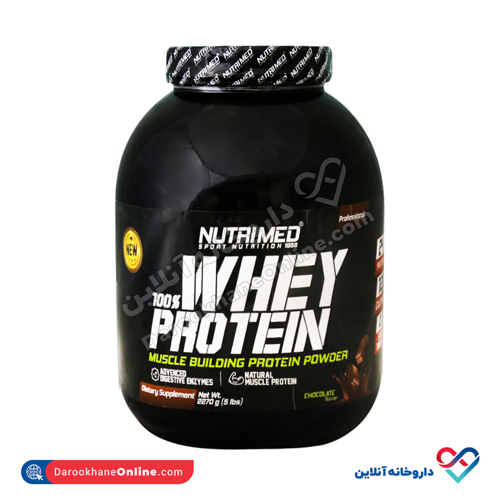 nutrimed-whey-protein100.jpg پودر وی پروتئین 100 درصد نوتریمد 2270 گرم - Image 1
