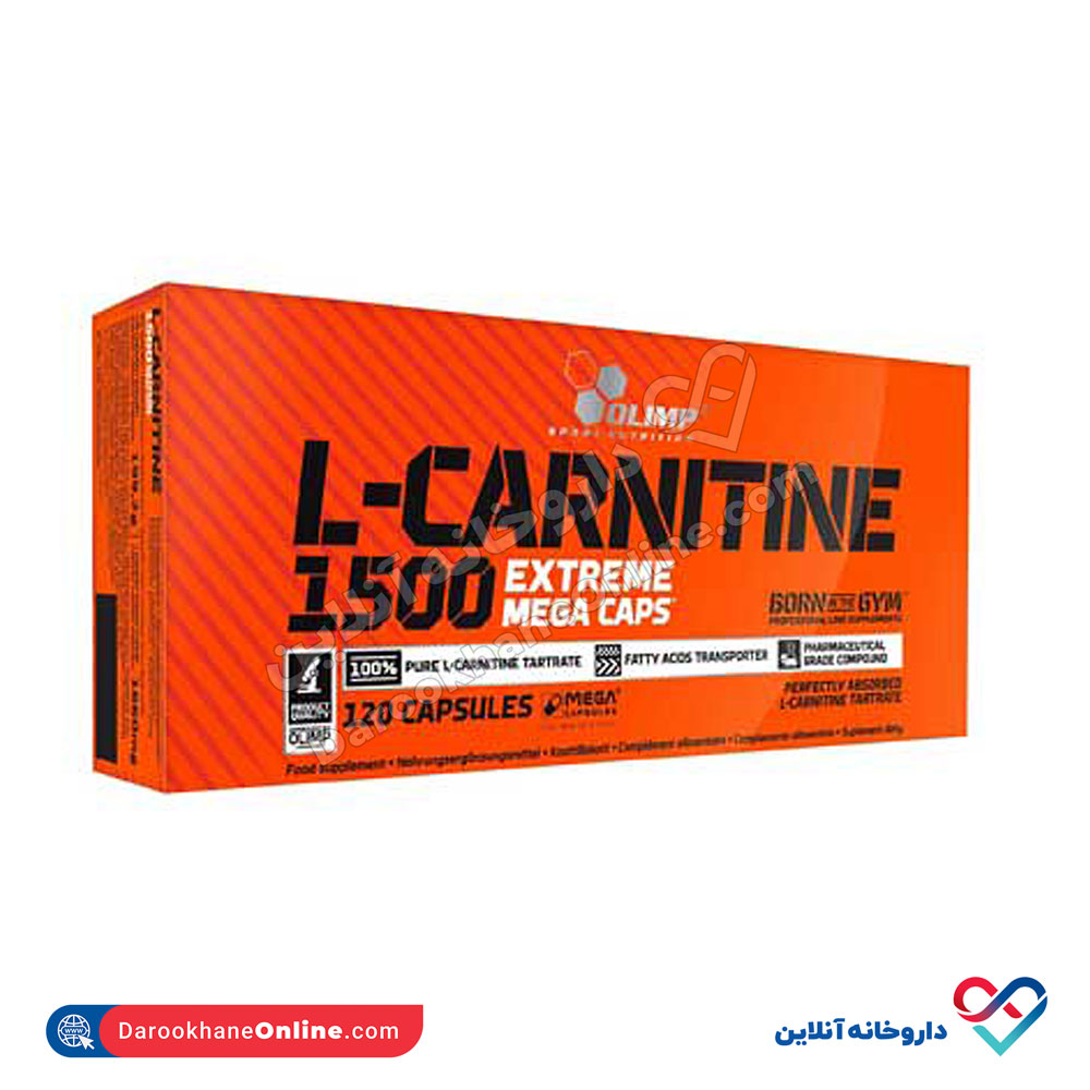 lcarnitine.jpg کپسول ال کارنیتین 1500 الیمپ 120 عددی - Image 2