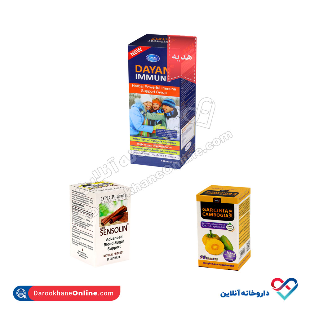 package-10.jpg پکیج 6-کپسول سنسولین+قرص گارسینیا کامبوجیا+شربت دایان ایمیون رایگان - Image 1
