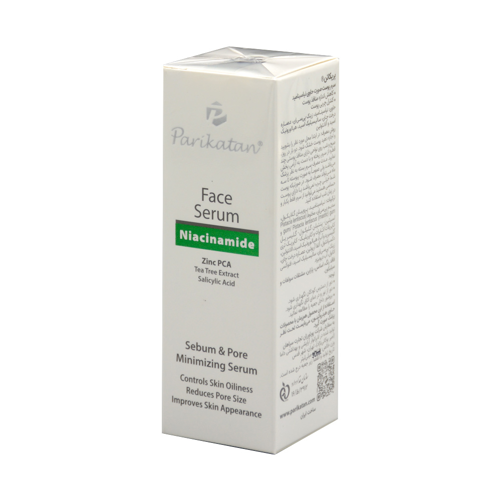 sebum-pore-minimizing-serum-with-niacinamide-parikatan-1.jpg سرم پوست صورت حاوی نیاسینامید پریکاتن ۳۰ میل - Image 1