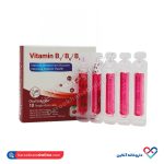 ویال خوراکی ویتامین ب1 ب6 ب12 پی بی جی فارما 10 عددی