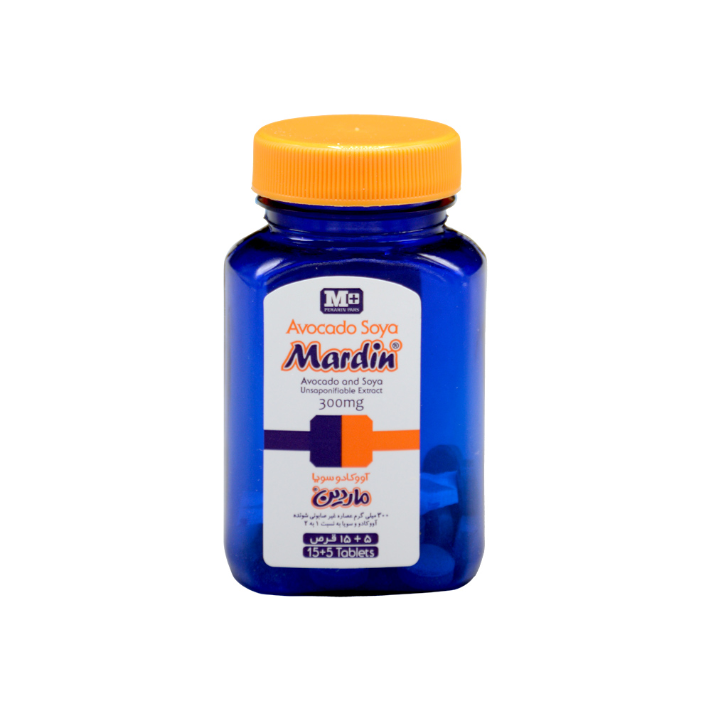 perarin-pars-avocado-soya-300mg-20cap-3.jpg قرص آواکادو و سویا پرارین پارس 20 عددی - Image 2