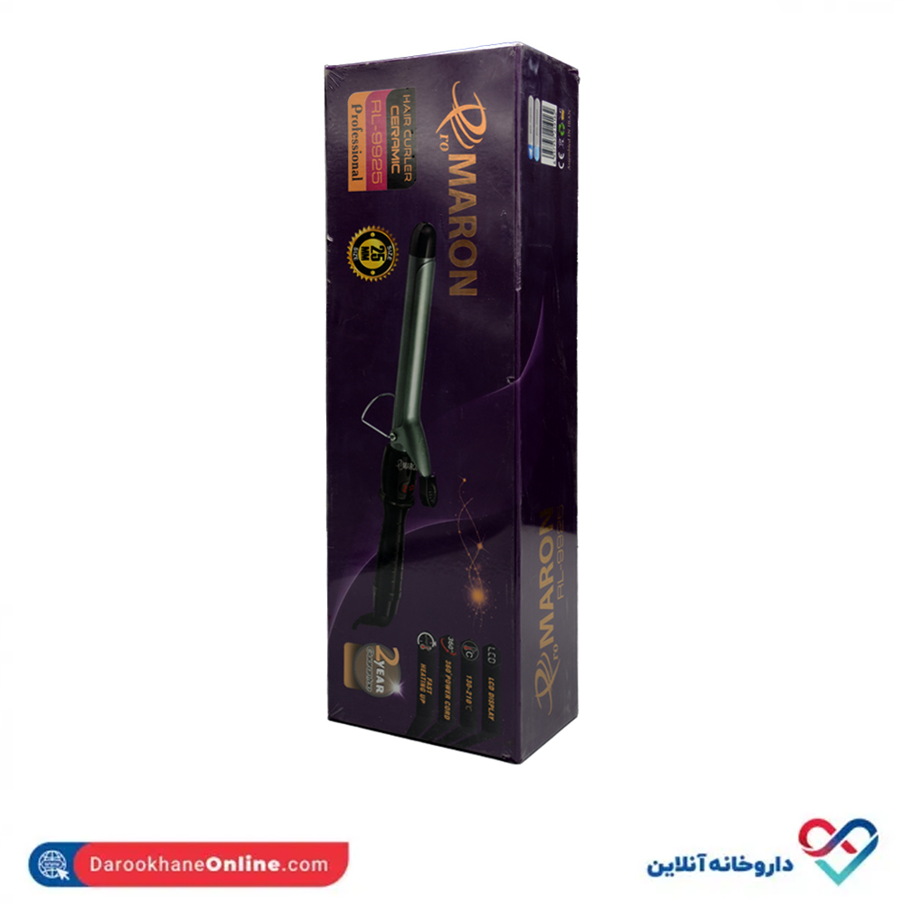 hair-curler-ceramic-rl9925-promaron-1.jpg فر کننده حرفه ای مو پرومارون مدل RL-9925 - Image 1
