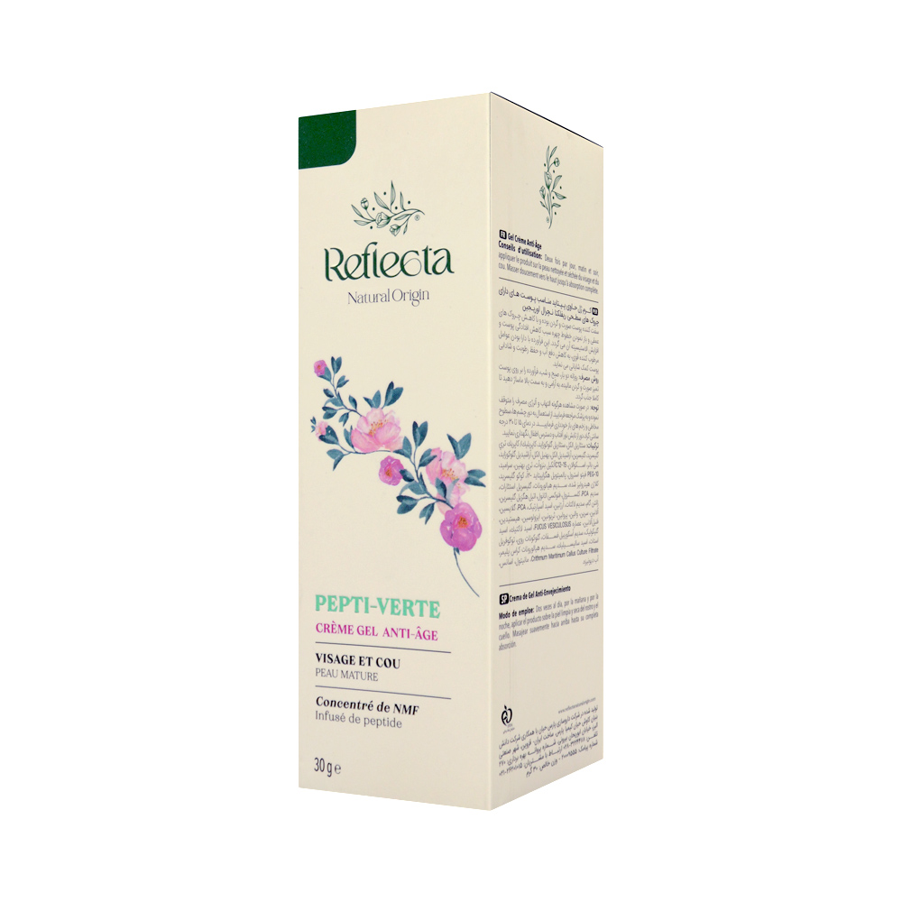 pepti-verte-anti-aging-cream-gel-for-face-neck-reflecta-1.jpg کرم ژل حاوی پپتاید مناسب رفع چروک های سطحی رفلکتا 30 میل - Image 1
