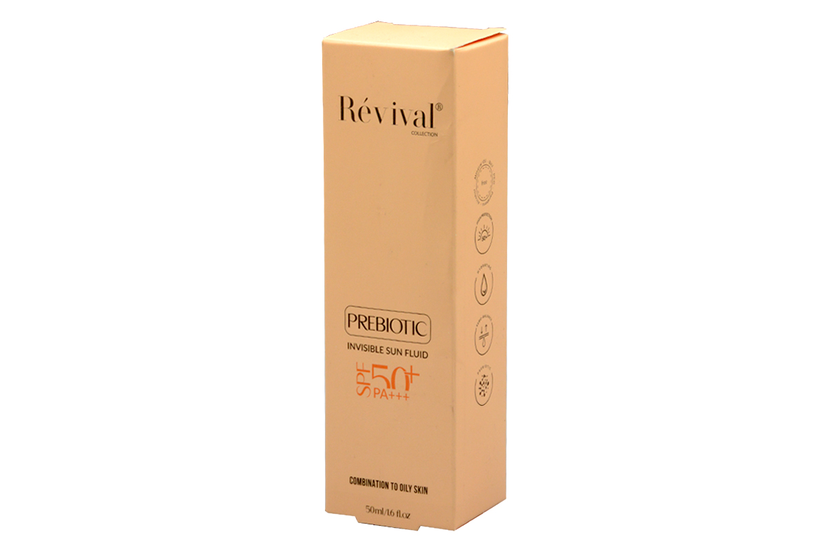 revival-prebiotic-sun-fluid-spf50-for-combination-to-oily-skin-1.jpg فلوئید ضد آفتاب پری بیوتیک پوست چرب و مختلط +spf 50 رویوال 50 میل - Image 1