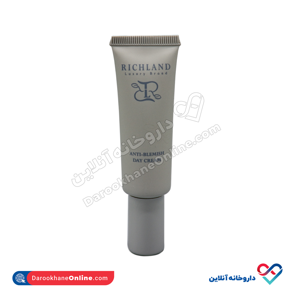 richland-anti-blemish-day-cream-3.jpg کرم روز مناسب پوست های دارای لک ریچلند 30 میل - Image 3