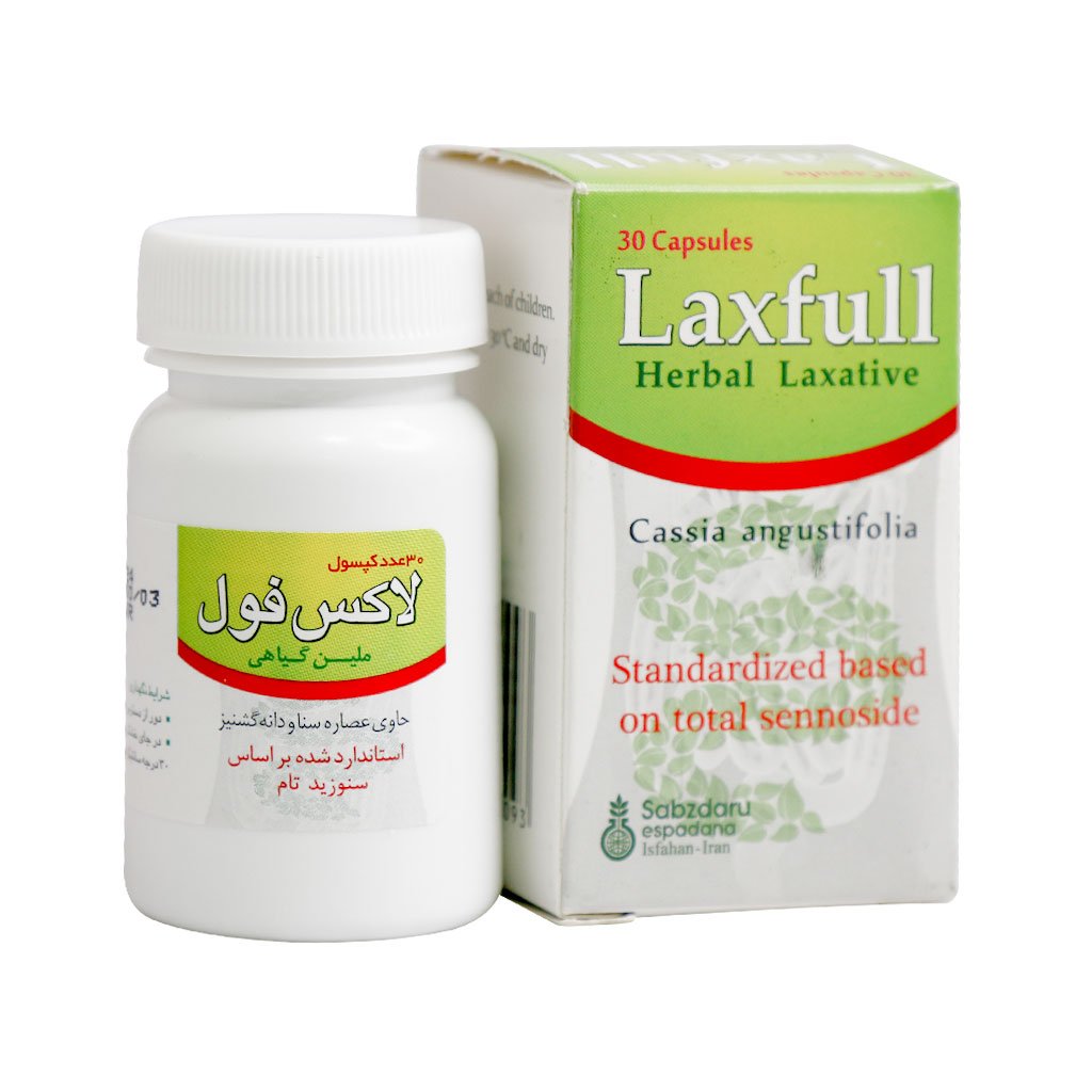 laxfull.jpg کپسول لاکس فول سبز دارو 30 عدد - Image 2