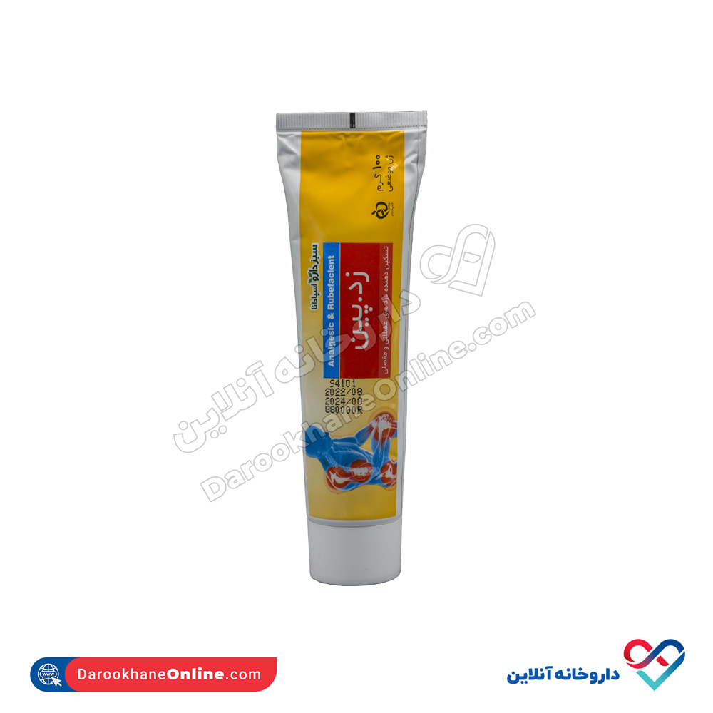 sabzdaru-zedpin-pain-reliever-gel-100grams-3.jpg ژل ضد درد زد پین سبز دارو 100گرمی - Image 3