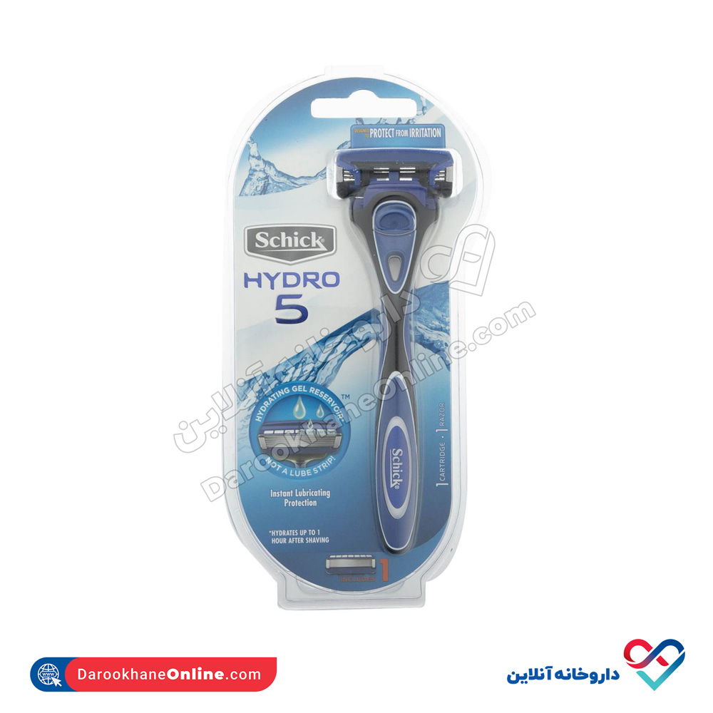 schick-1.jpg خود تراش مردانه شیک مدل Hydro 5 5 تیغه - Image 1