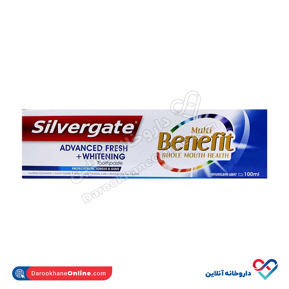 silvergate-multi-benefit-toothbrush.jpg خمیر دندان سیلور گیت مدل مولتی بنفیت 100 میل - Image 1
