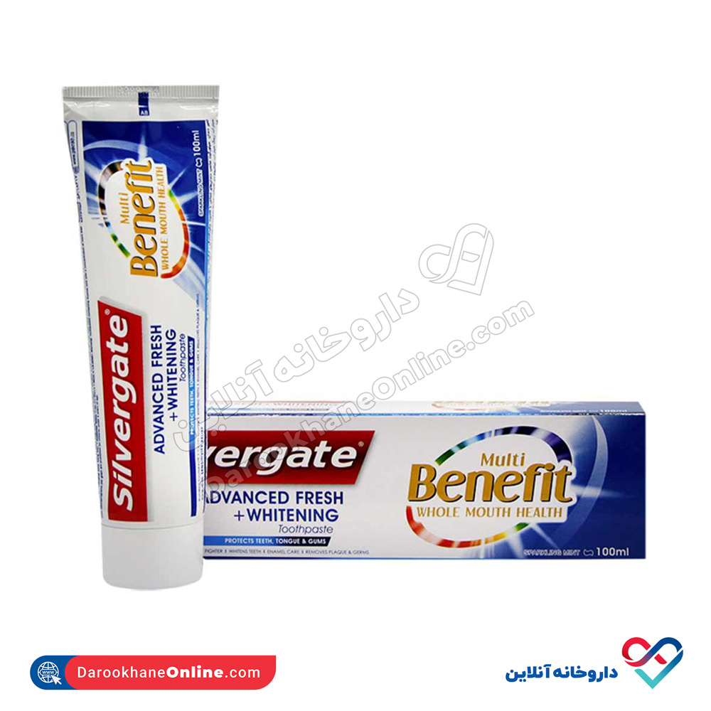 silvergate-multi-benefit-toothbrush2.jpg خمیر دندان سیلور گیت مدل مولتی بنفیت 100 میل - Image 2
